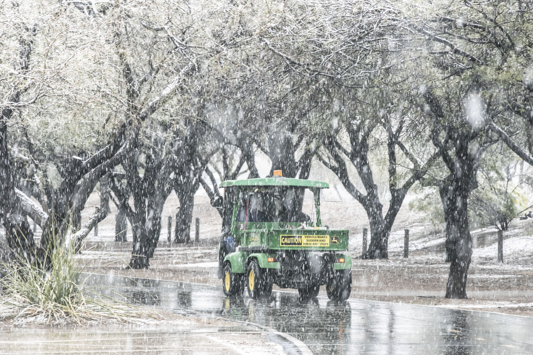Snow across Tucson